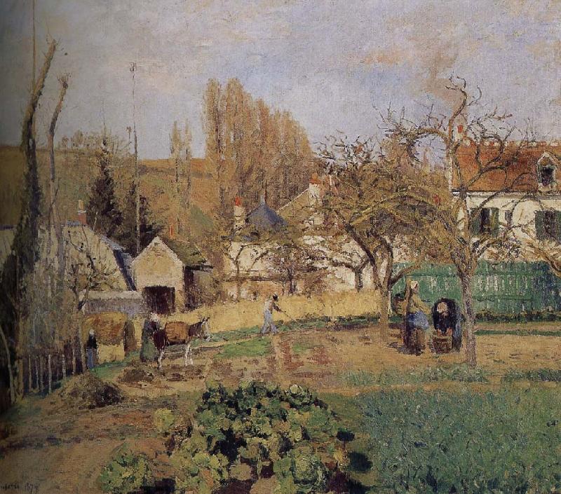 Loose multi-tile this Ahe rice Tash s vegetable garden, Camille Pissarro